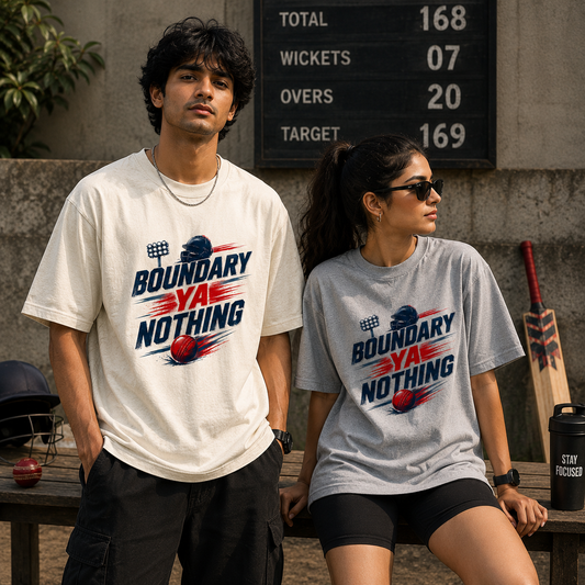 Boundary Ya Nothing – Oversized T-Shirt | 220 GSM Premium Cotton