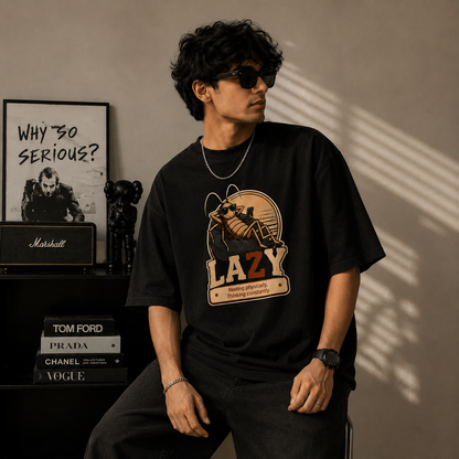 Lazy – Unisex Oversized T-Shirt | 220 GSM