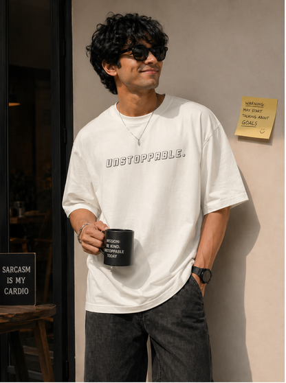 Unstoppable – Oversized T-Shirt | 220 GSM Premium Cotton