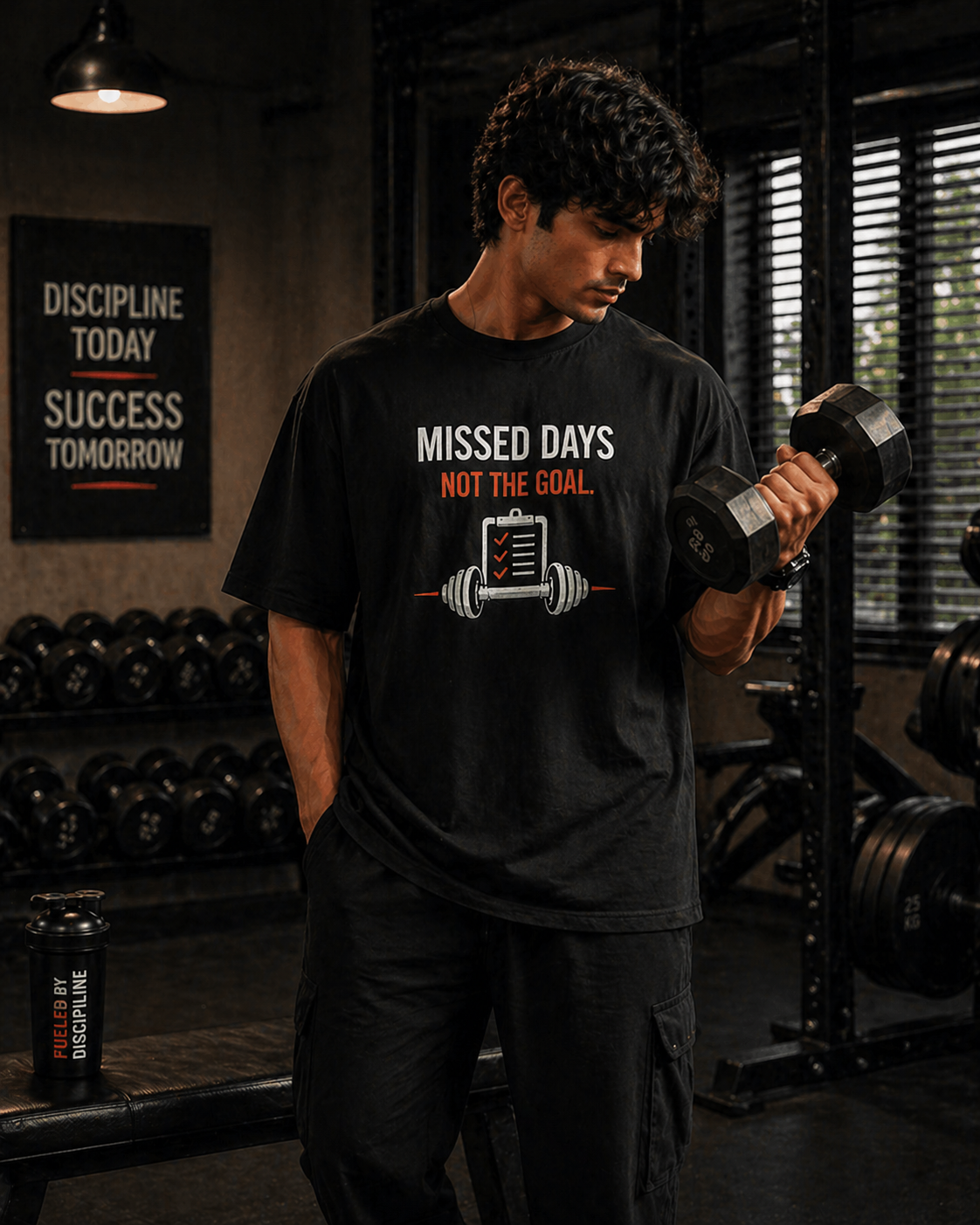Missed Days Not the Goal – Oversized T-Shirt | 220 GSM Premium Cotton
