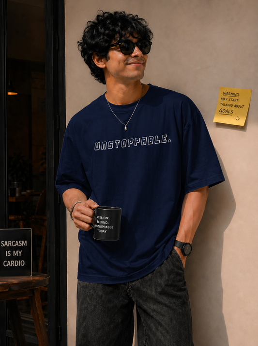Unstoppable – Oversized T-Shirt | 220 GSM Premium Cotton
