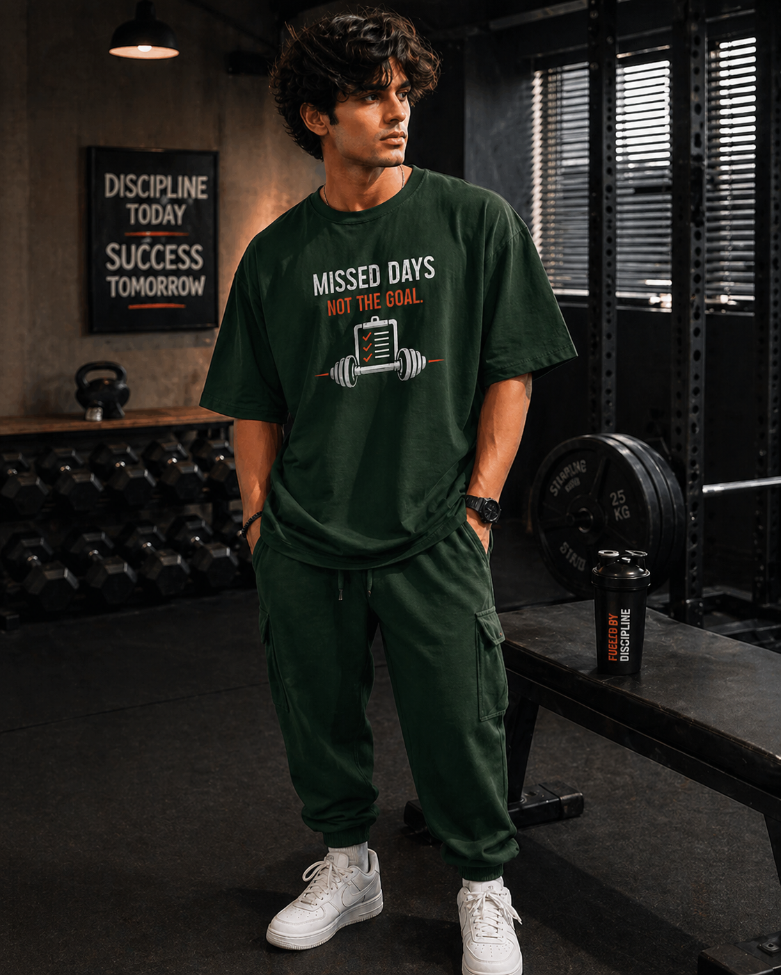 Missed Days Not the Goal – Oversized T-Shirt | 220 GSM Premium Cotton