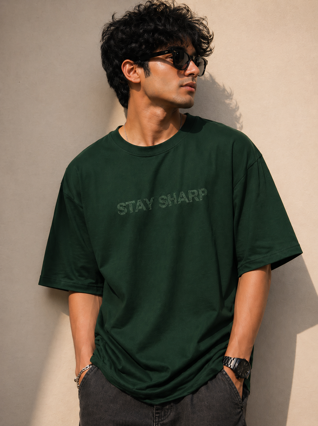 Stay Sharp – Oversized T-Shirt | 220 GSM Premium Cotton