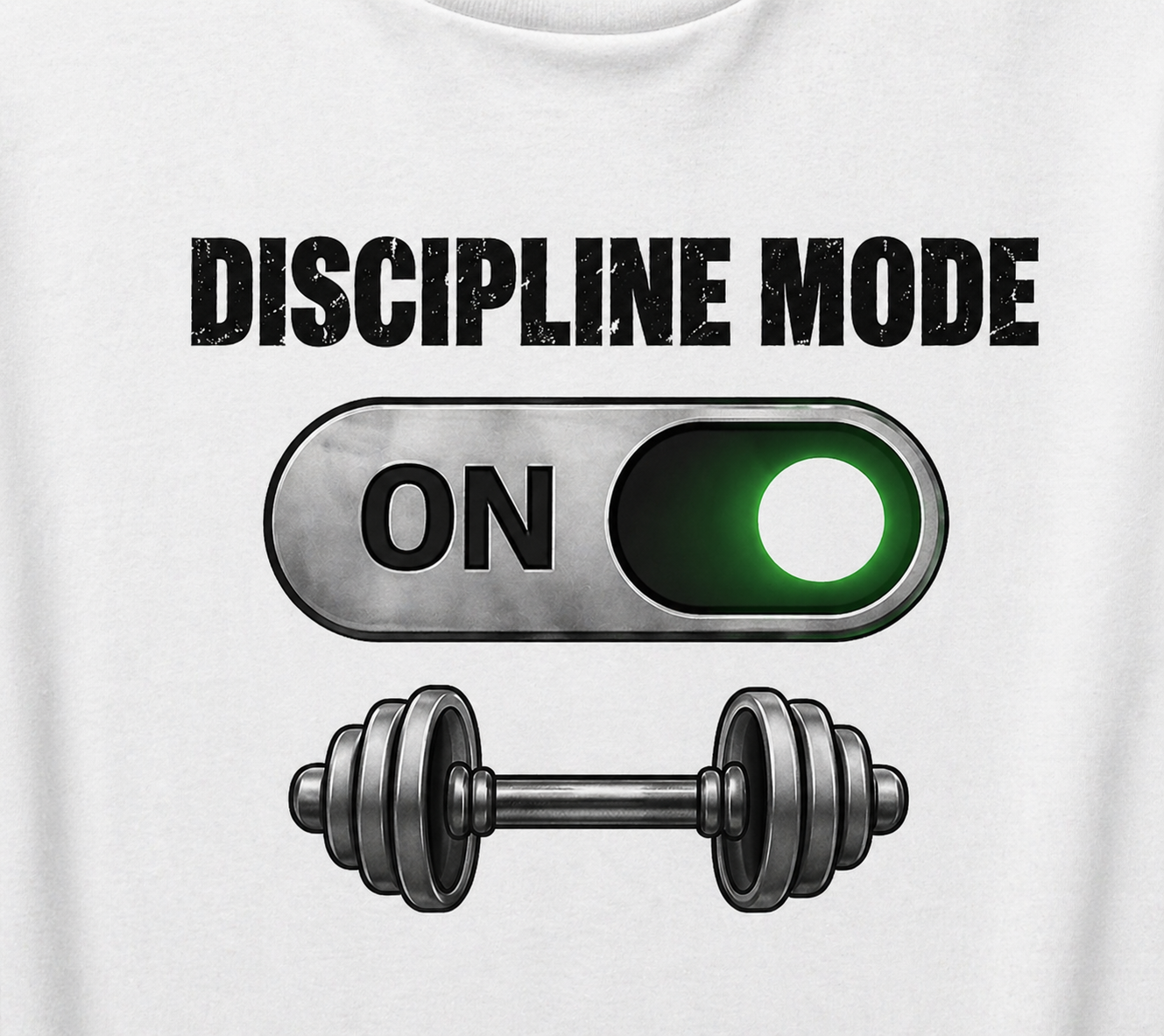 Discipline Mode On – Oversized T-Shirt | 220 GSM Premium Cotton