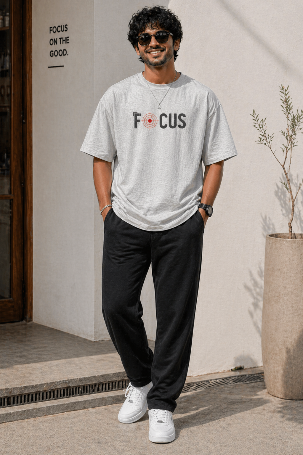 Focus – Oversized T-Shirt | 220 GSM Premium Cotton