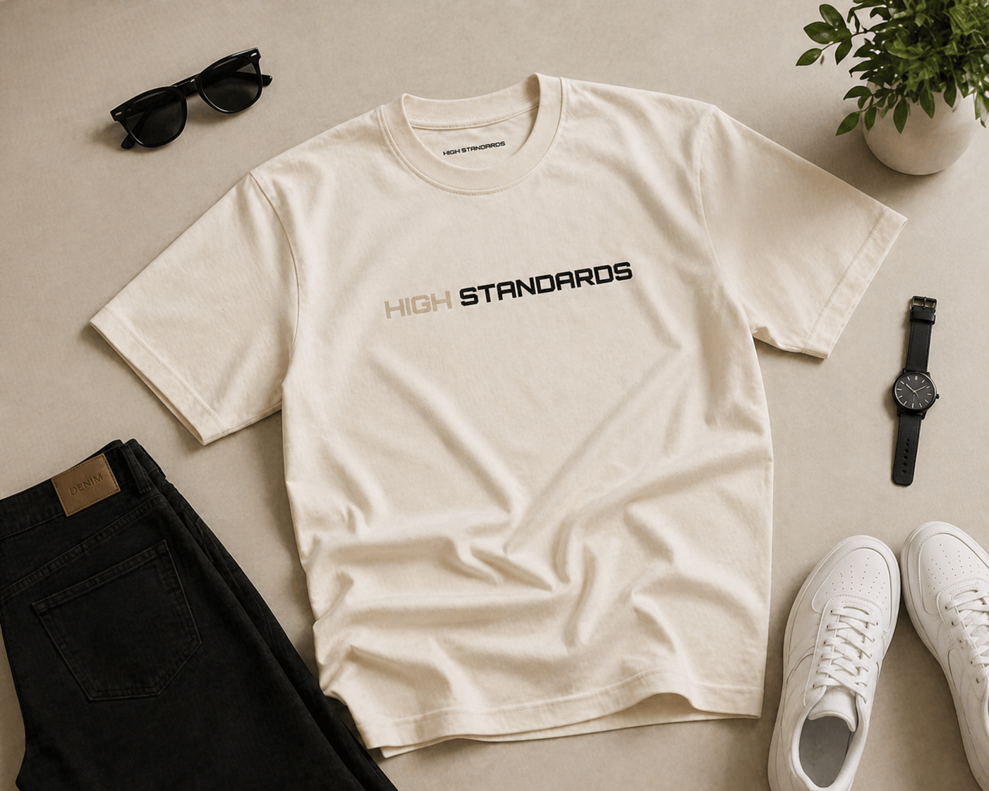 High Standards – Oversized T-Shirt | 220 GSM Premium Cotton