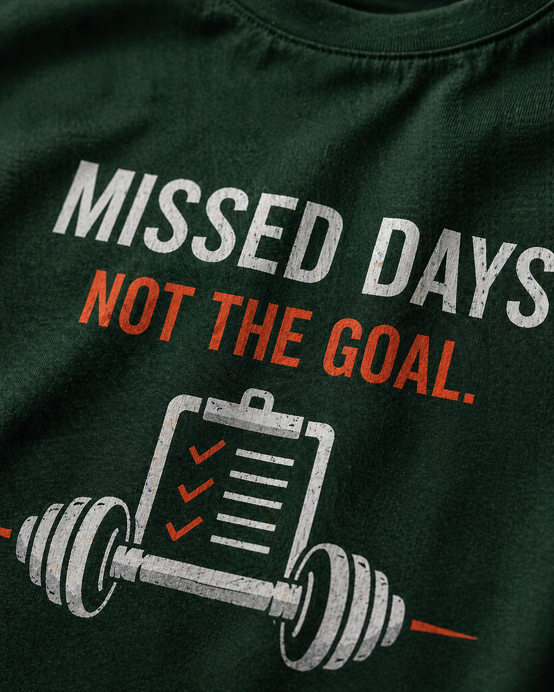 Missed Days Not the Goal – Oversized T-Shirt | 220 GSM Premium Cotton