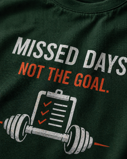 Missed Days Not the Goal – Oversized T-Shirt | 220 GSM Premium Cotton
