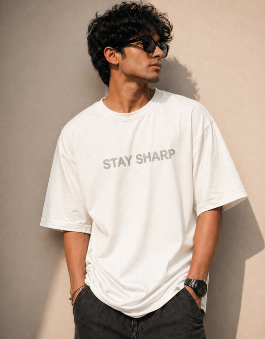 Stay Sharp – Oversized T-Shirt | 220 GSM Premium Cotton