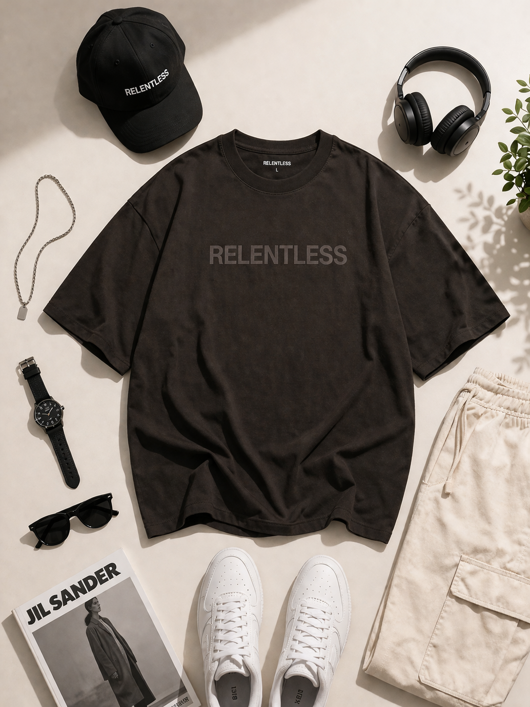 Relentless – Oversized T-Shirt | 220 GSM Premium Cotton