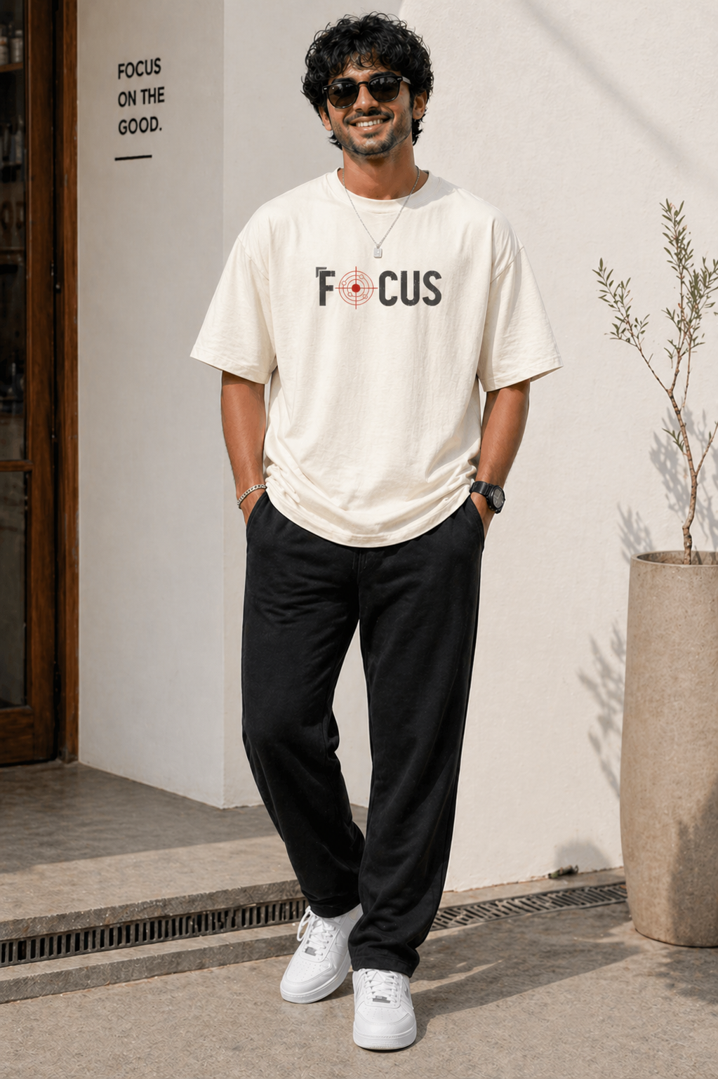 Focus – Oversized T-Shirt | 220 GSM Premium Cotton