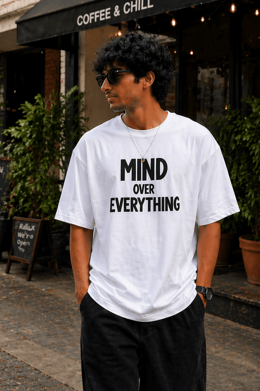 Mind Over Everything – Oversized T-Shirt | 220 GSM Premium Cotton