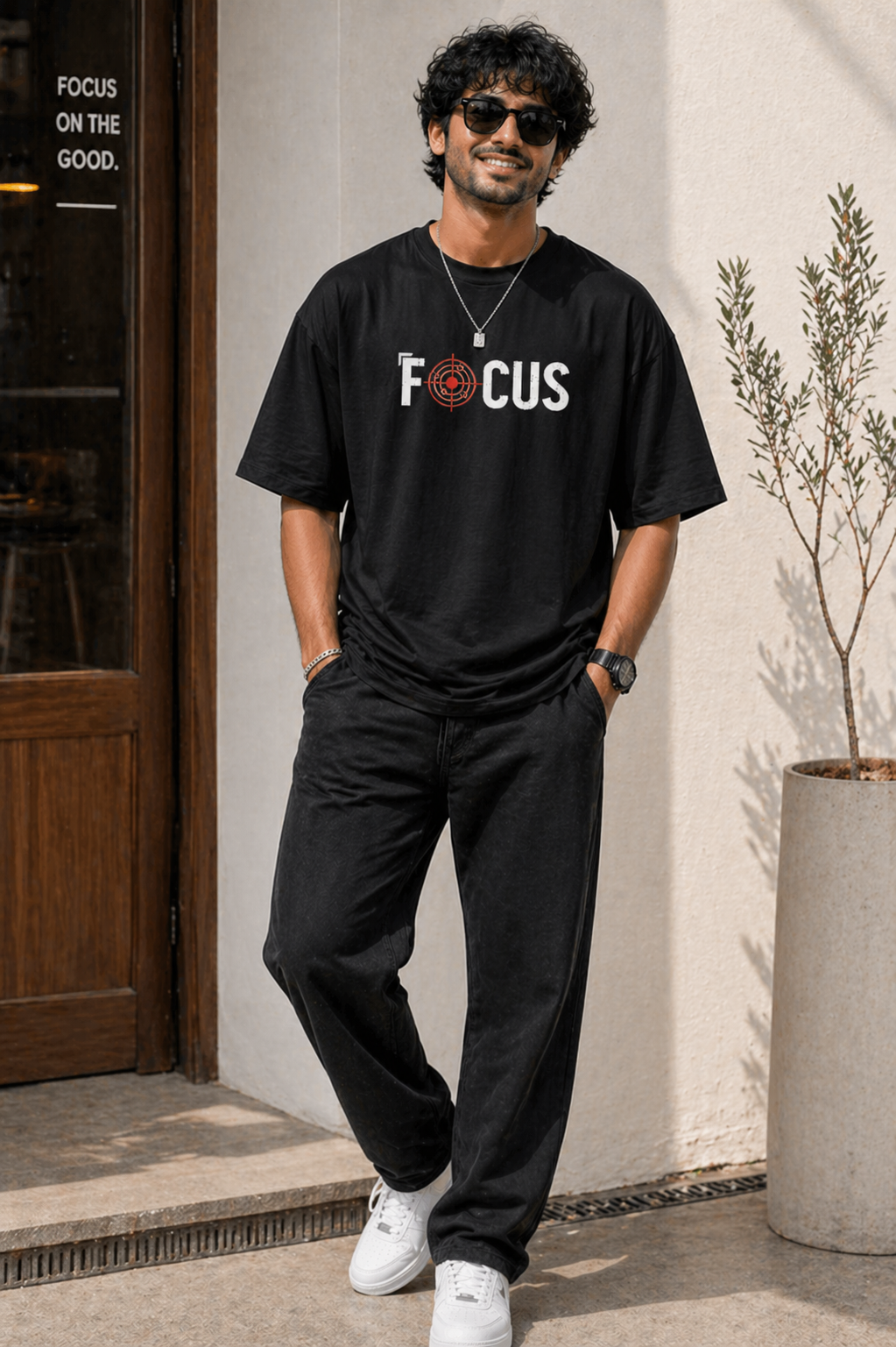 Focus – Oversized T-Shirt | 220 GSM Premium Cotton