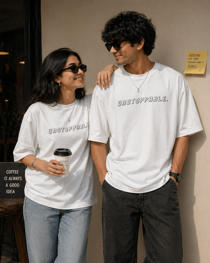 Unstoppable – Oversized T-Shirt | 220 GSM Premium Cotton