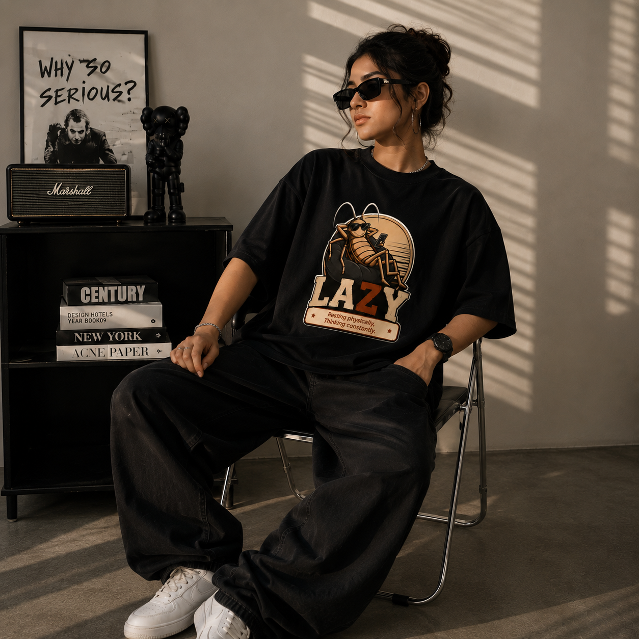 Lazy – Unisex Oversized T-Shirt | 220 GSM