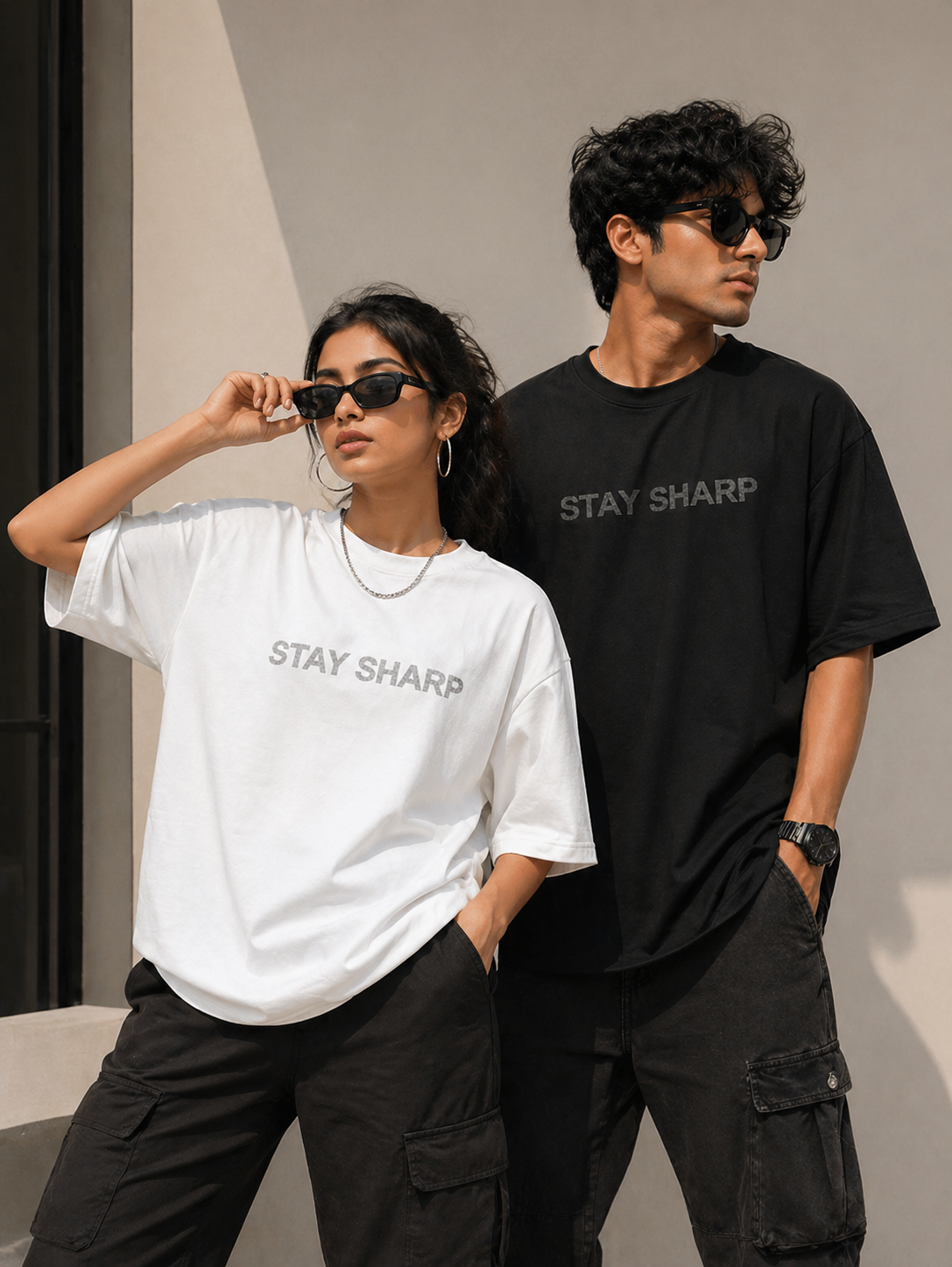 Stay Sharp – Oversized T-Shirt | 220 GSM Premium Cotton