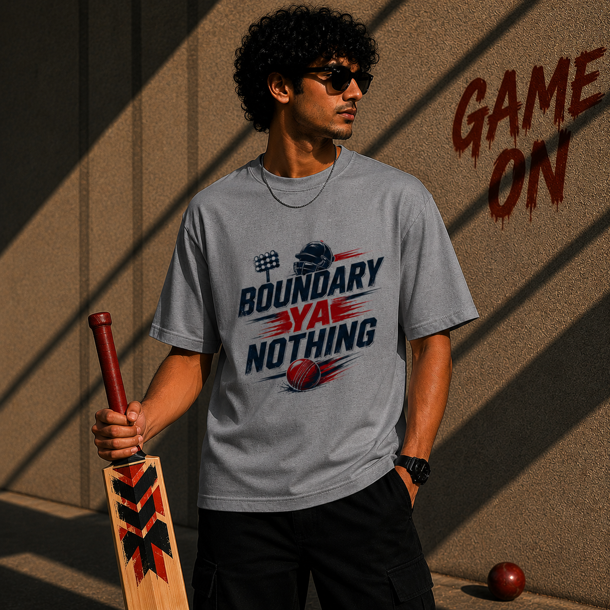 Boundary Ya Nothing – Oversized T-Shirt | 220 GSM Premium Cotton