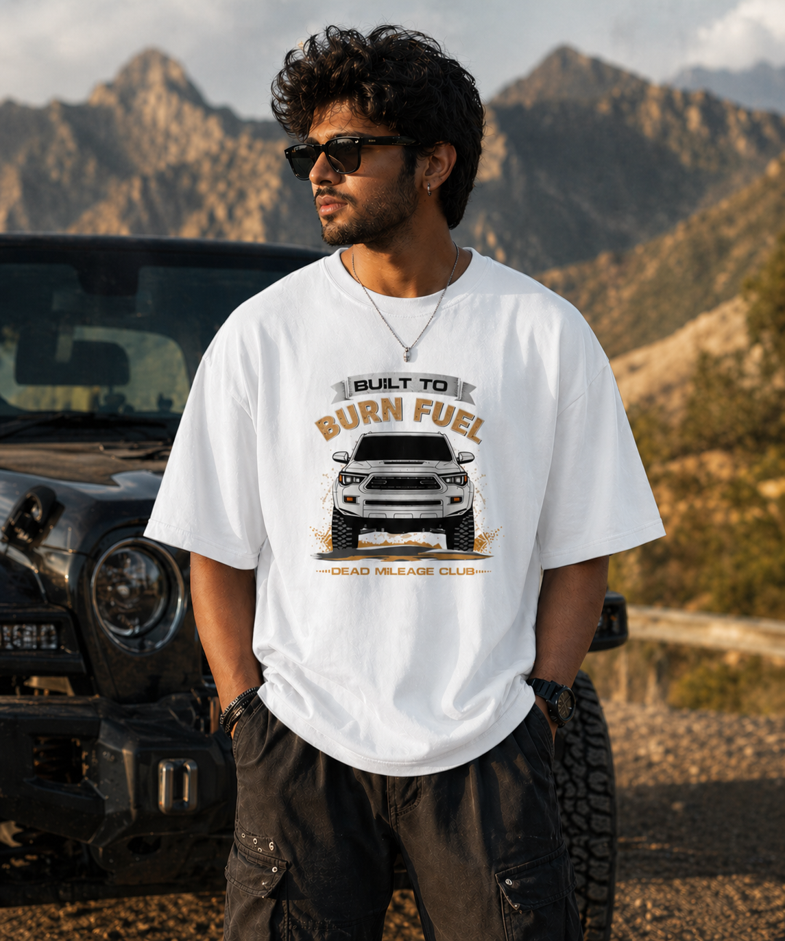 Built To Burn Fuel – Oversized T-Shirt | 240 GSM Premium Cotton