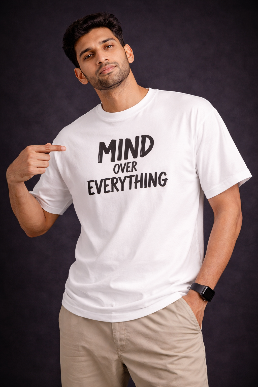 Mind Over Everything – Oversized T-Shirt | 220 GSM Premium Cotton
