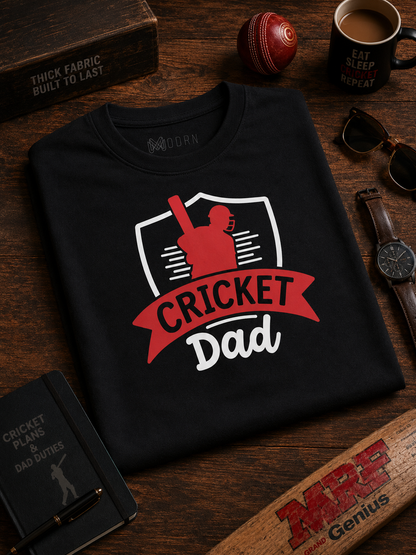 Cricket Dad – Oversized T-Shirt | 220 GSM Premium Cotton
