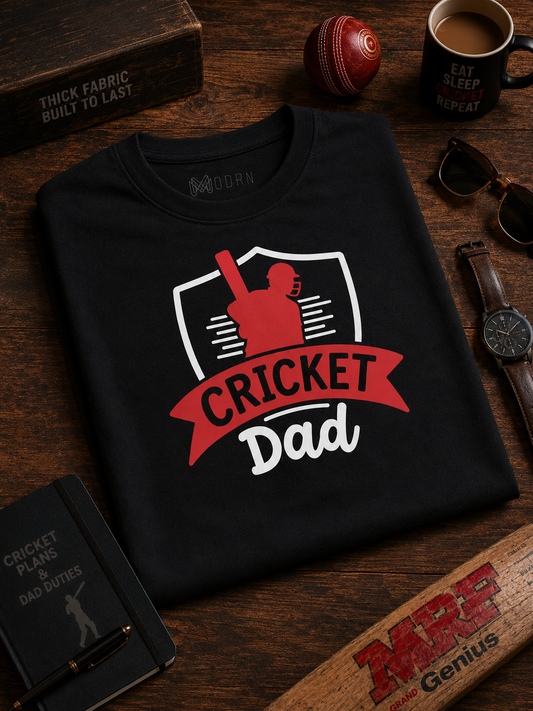 Cricket Dad – Oversized T-Shirt | 220 GSM Premium Cotton