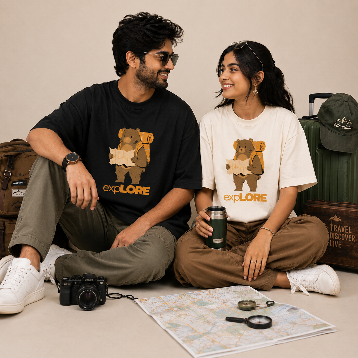 Explore – Unisex Oversized Premium Cotton T-Shirt
