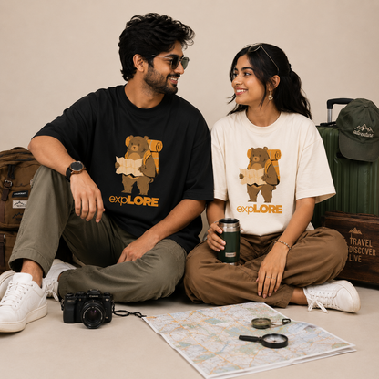 Explore – Unisex Oversized Premium Cotton T-Shirt