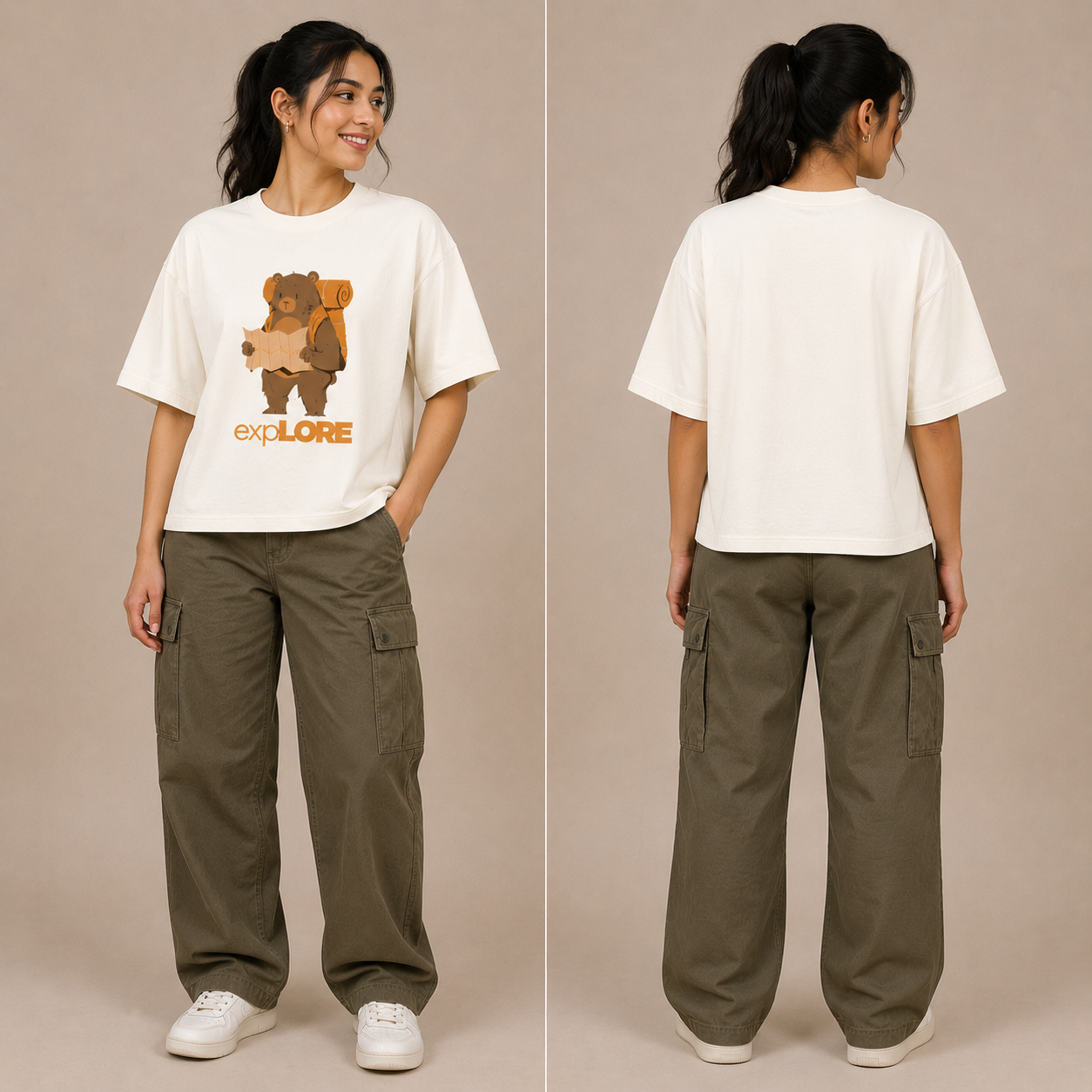Explore – Unisex Oversized Premium Cotton T-Shirt