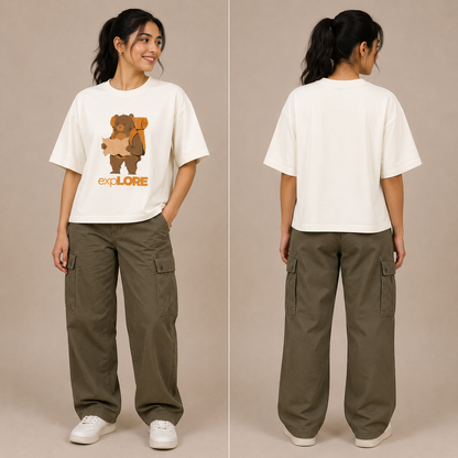 Explore – Unisex Oversized Premium Cotton T-Shirt