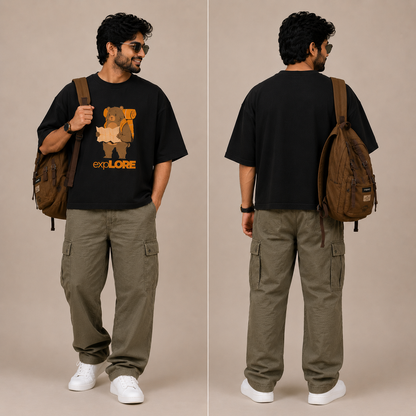 Explore – Unisex Oversized Premium Cotton T-Shirt