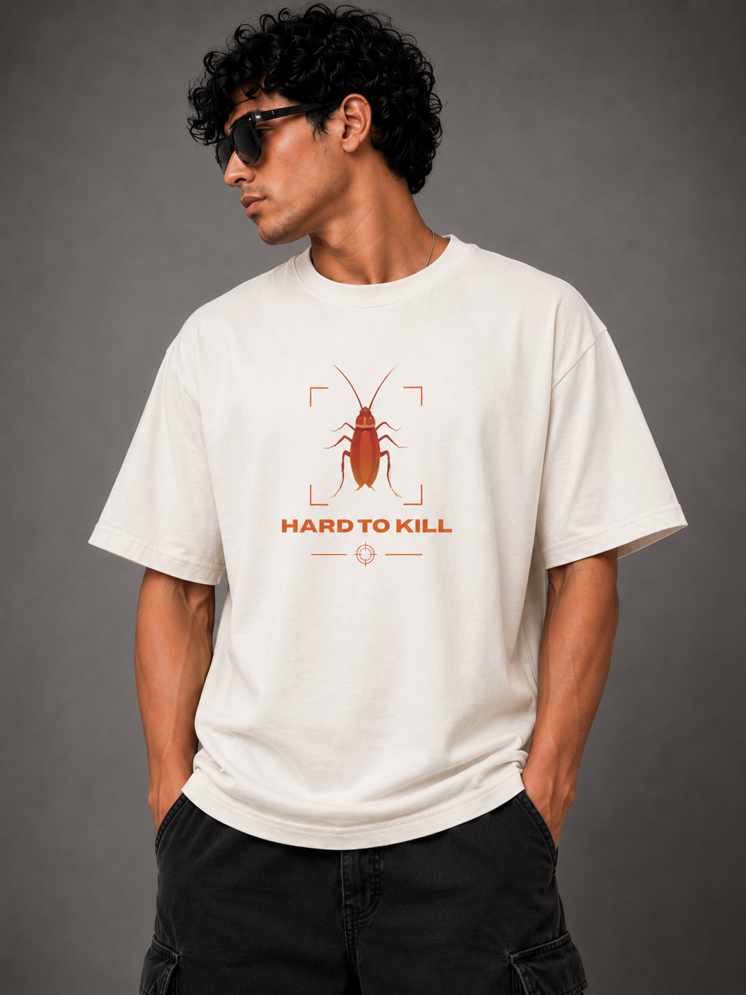 Hard To Kill - Premium Oversized Tshirt | 220GSM Pure Cotton