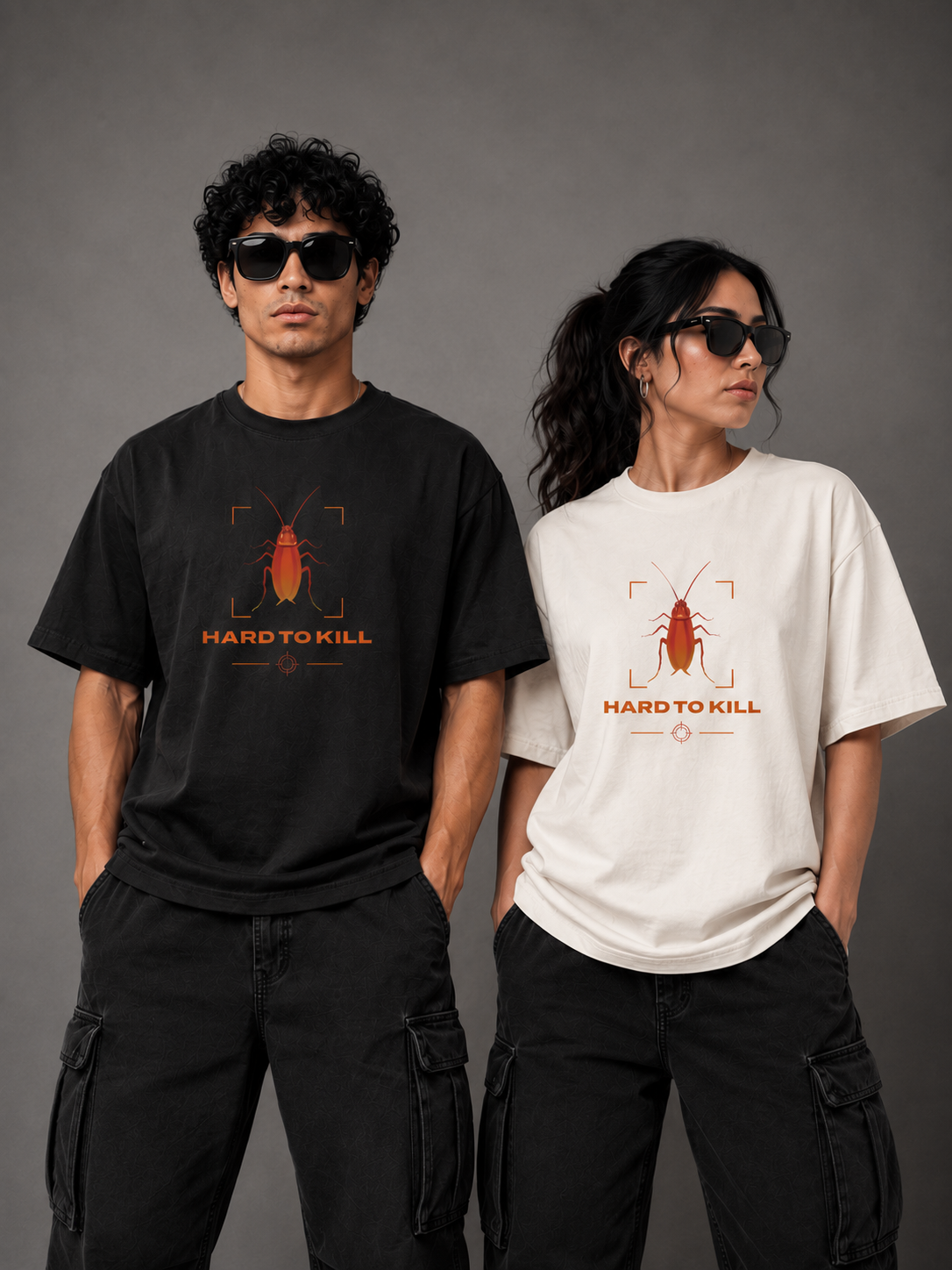 Hard To Kill - Premium Oversized Tshirt | 220GSM Pure Cotton