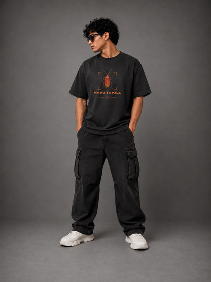 Hard To Kill - Premium Oversized Tshirt | 220GSM Pure Cotton