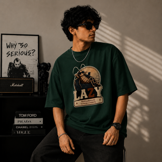 Lazy – Unisex Oversized T-Shirt | 220 GSM