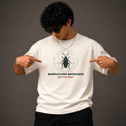 Survivor Species - Oversized T-Shirt | 220 GSM Premium Cotton