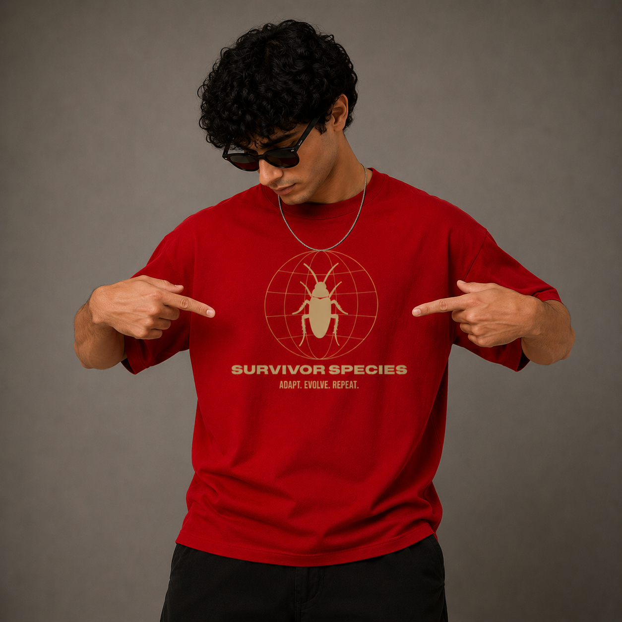 Survivor Species - Oversized T-Shirt | 220 GSM Premium Cotton