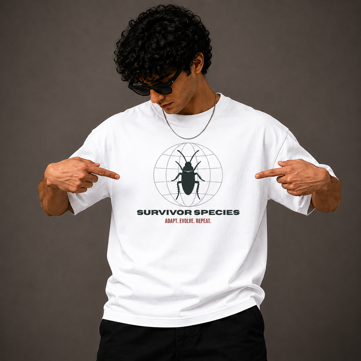 Survivor Species - Oversized T-Shirt | 220 GSM Premium Cotton