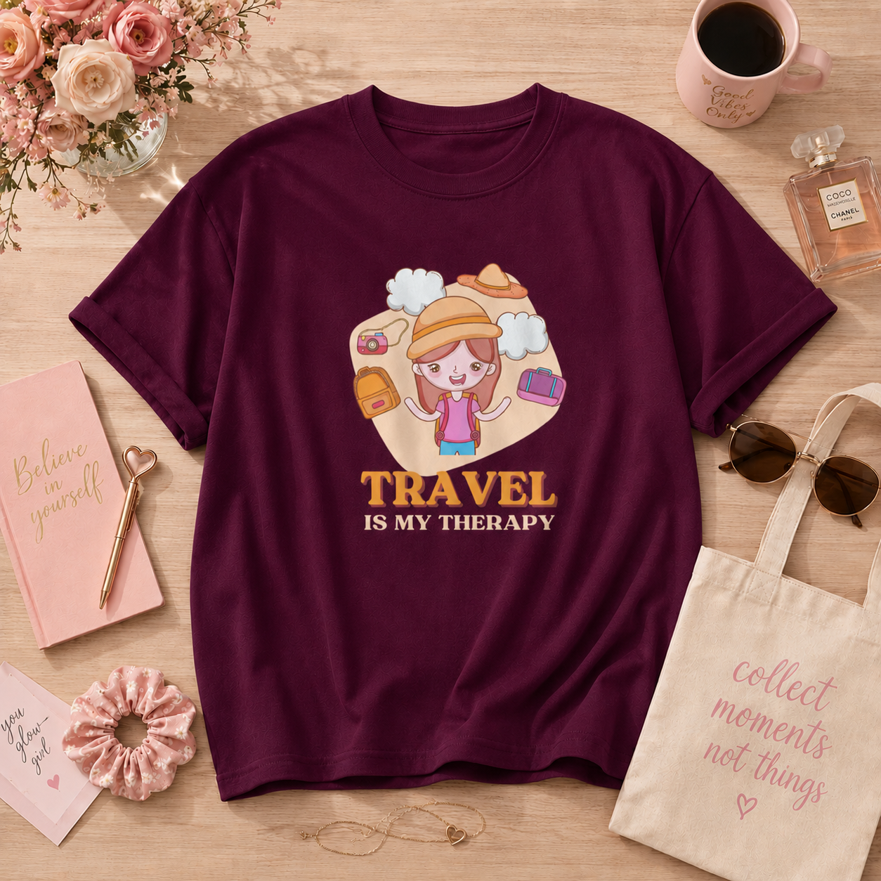 Travel Therapy – Oversized T-Shirt | 220GSM