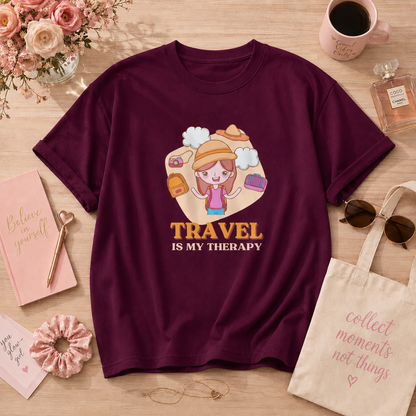 Travel Therapy – Oversized T-Shirt | 220GSM