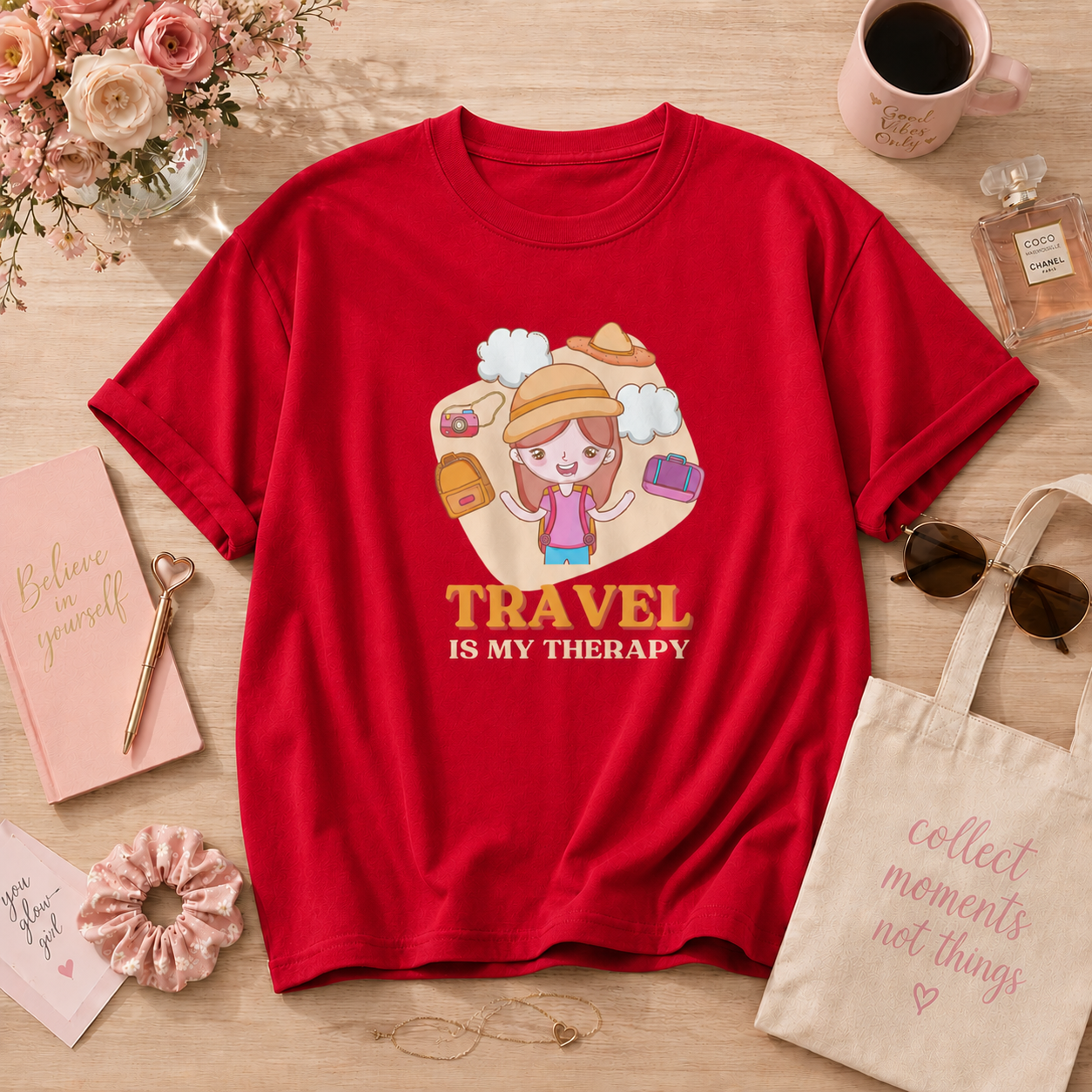 Travel Therapy – Oversized T-Shirt | 220GSM