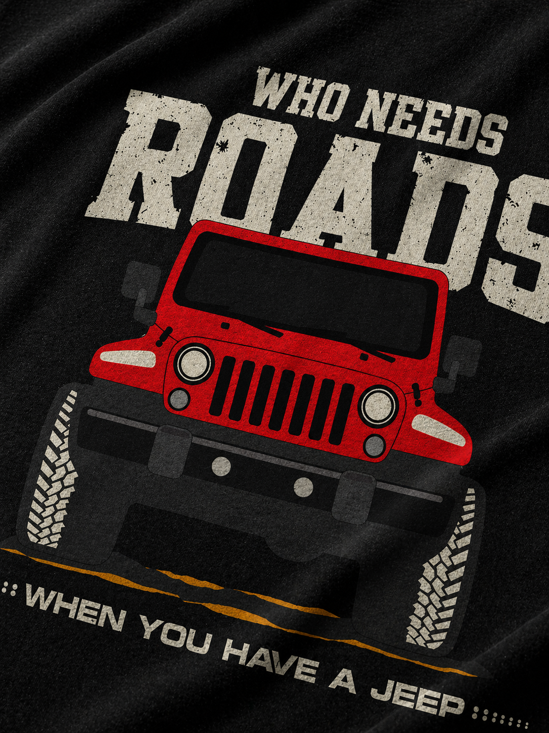 Who Needs Roads – Unisex Oversized T-Shirt | 240 GSM Premium Cotton