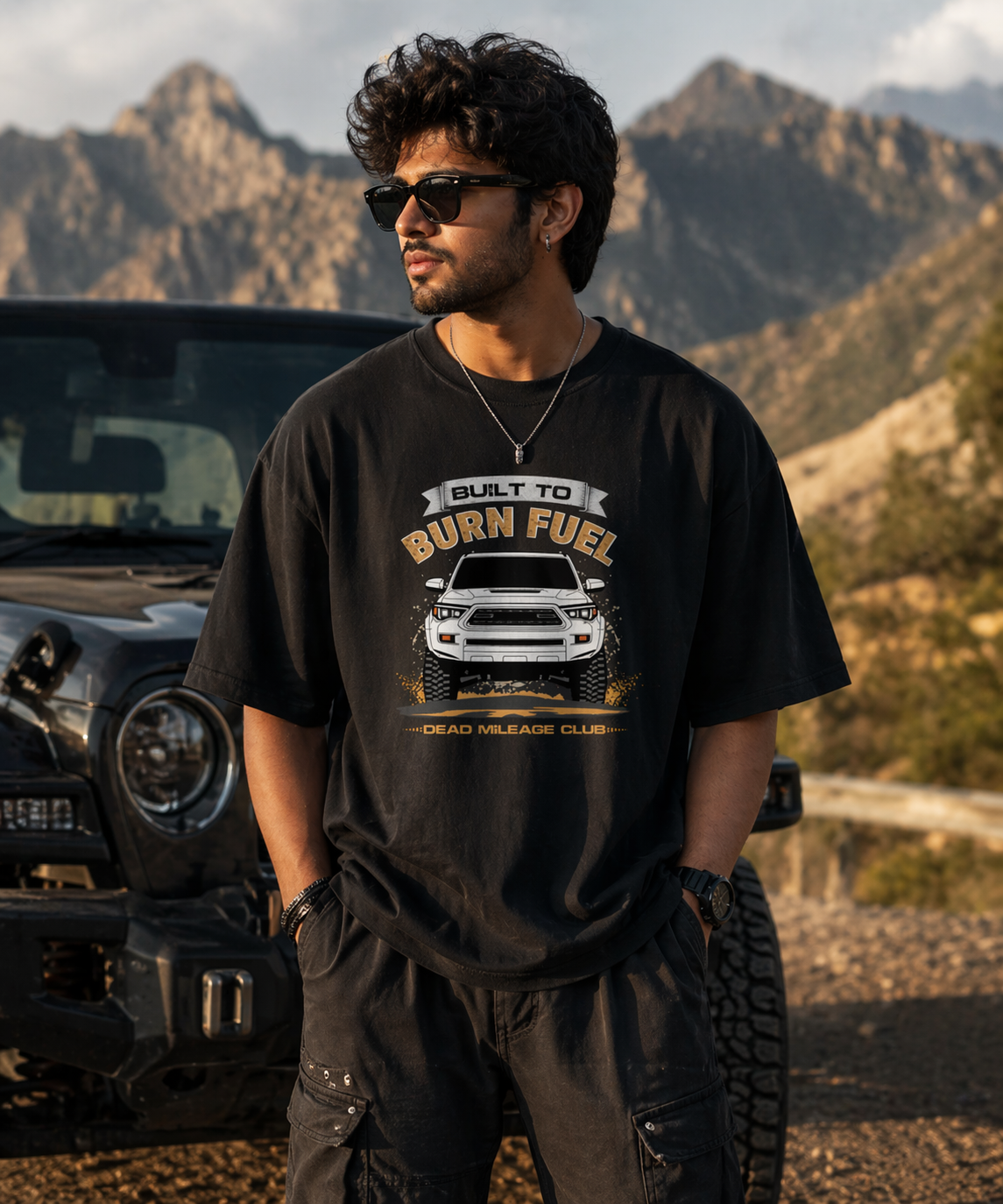 Built To Burn Fuel – Oversized T-Shirt | 240 GSM Premium Cotton
