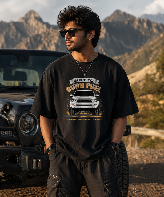 Built To Burn Fuel – Oversized T-Shirt | 240 GSM Premium Cotton