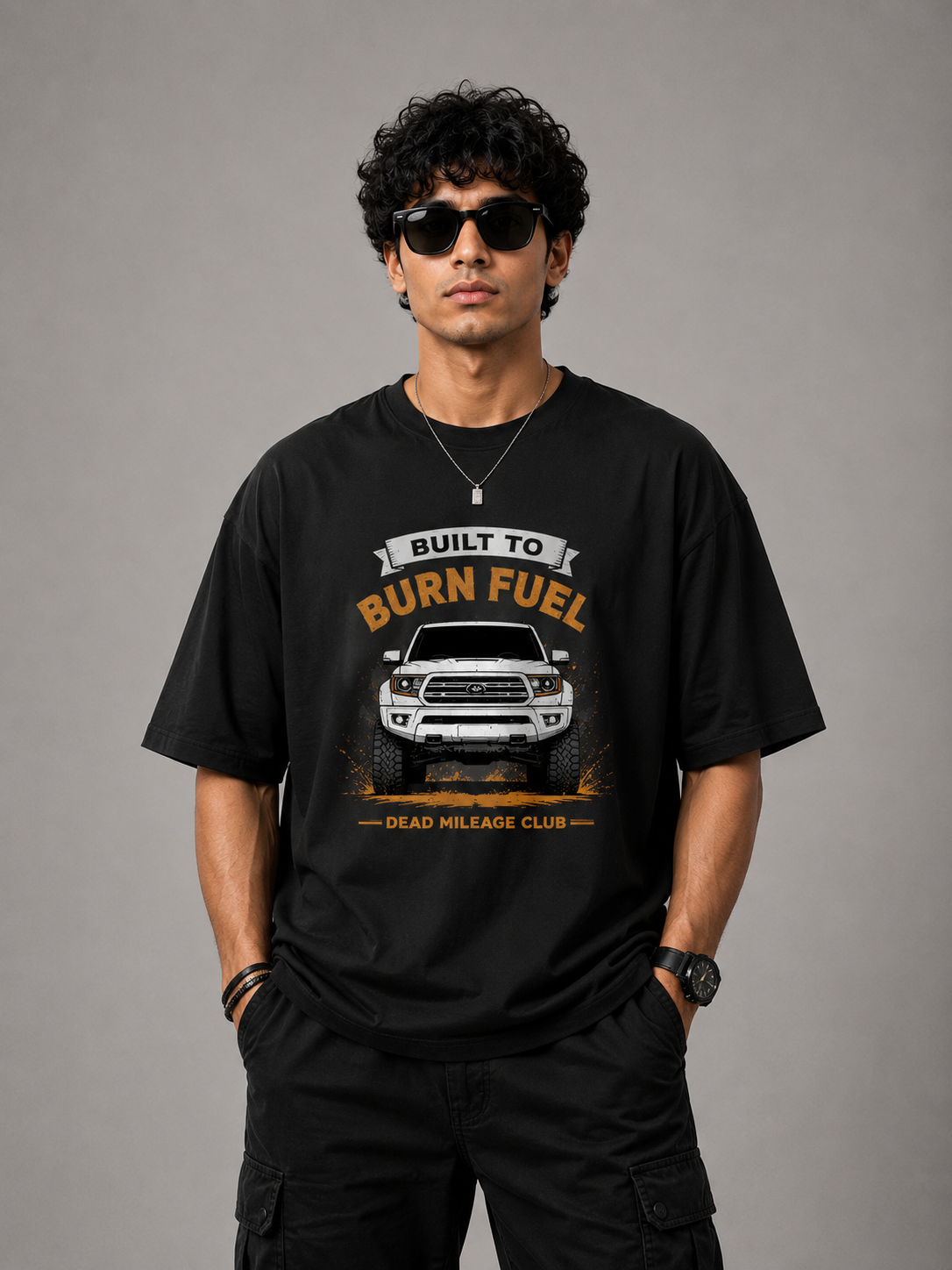 Built To Burn Fuel – Oversized T-Shirt | 240 GSM