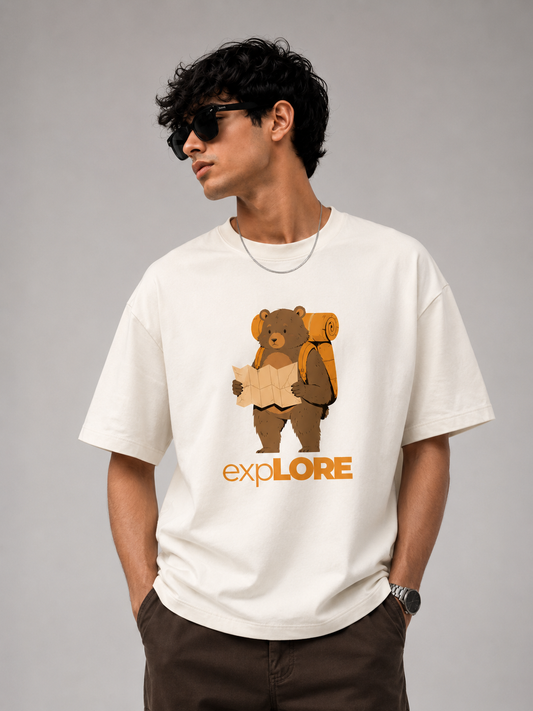 Explore – Oversized Premium Cotton T-Shirt