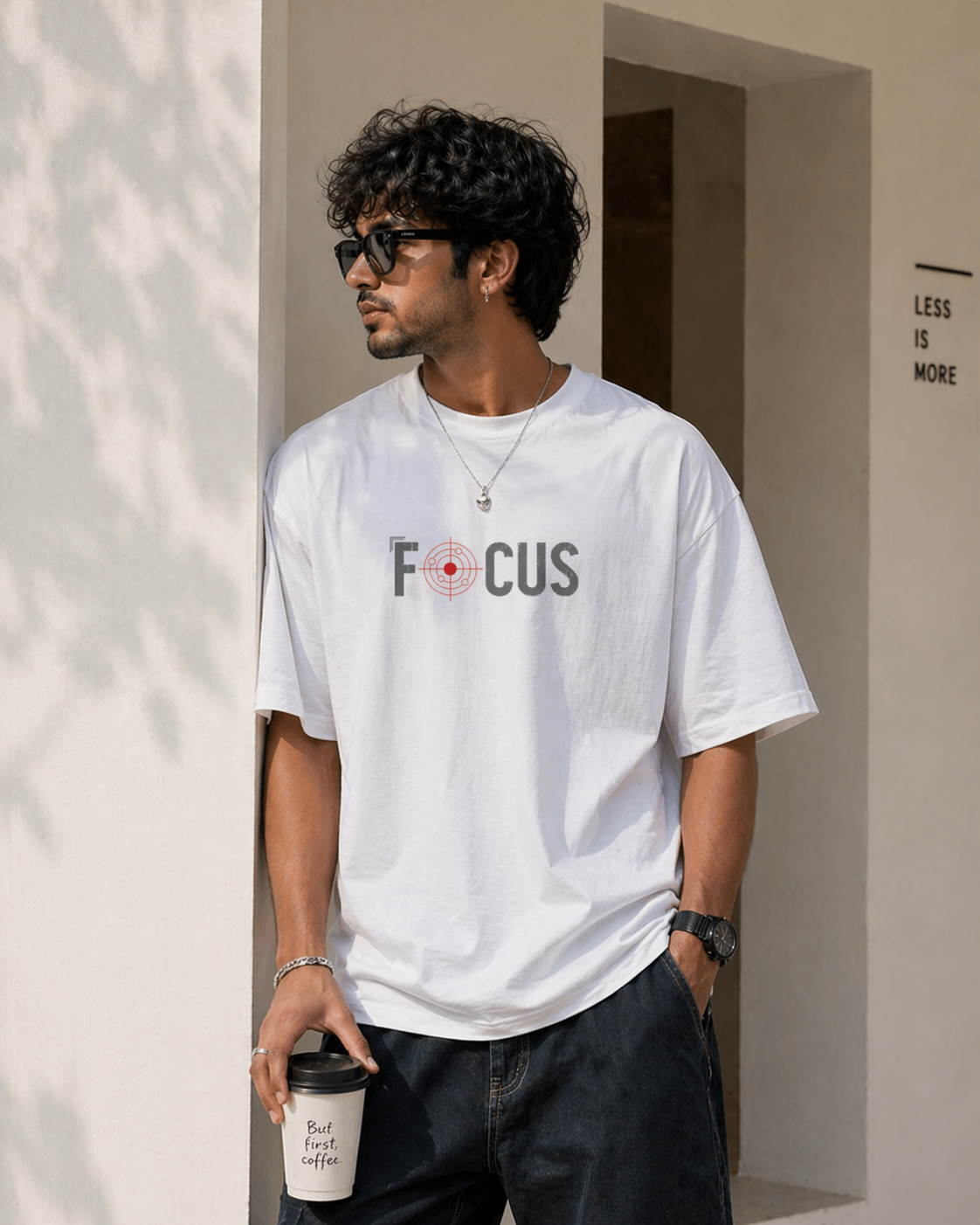 Focus – Oversized T-Shirt | 220 GSM Premium Cotton