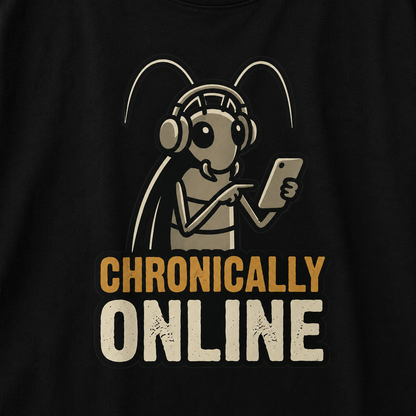Chronically Online – Oversized T-Shirt | 220 GSM Premium Cotton