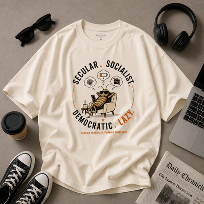Secular Socialist – Oversized T-Shirt | 220 GSM Premium Cotton
