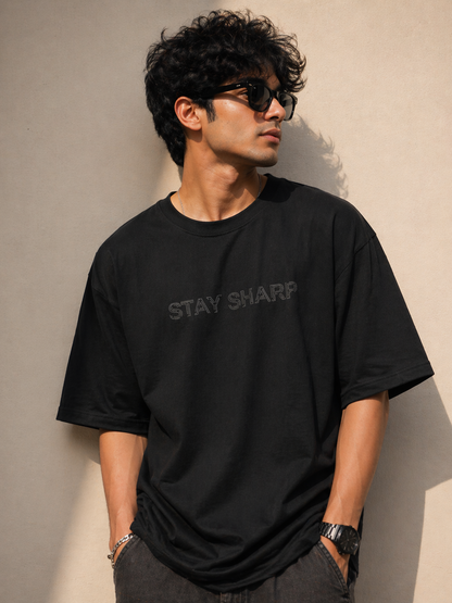 Stay Sharp – Oversized T-Shirt | 220 GSM Premium Cotton