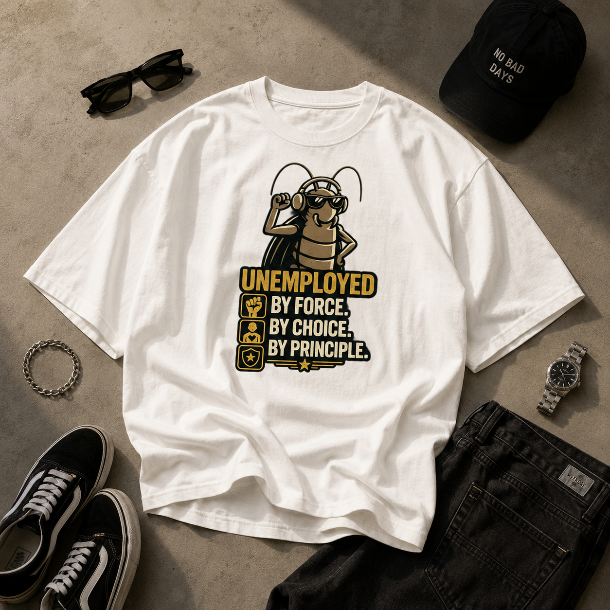 Unemployed - Unisex Oversized T-Shirt | 220 GSM
